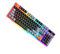 KUAIYIJU Clavier de jeu 104 touches avec effets respiratoires ergonomiques et confortables pour les jeux et le bureau