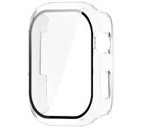 KUAIYIJU Coque de protection pour montre intelligente en verre PC, protection d'écran, cadre, coque de protection, fixation rapide et facile à utiliser, améliore l'apparence