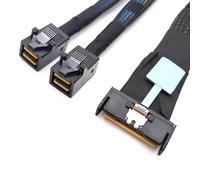 KUAIYIJU Entretien efficace du serveur 8i Interfaces 8i 74PSlimline vers 2SFF-8643 Câble Double SFF8654 Connecteurs