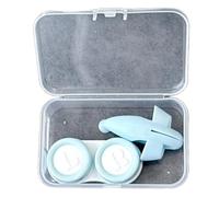 KUAIYIJU Kits de port de lentilles Pince à épiler Ventouse Conteneur de voyage pour objectif, bleu