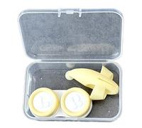 KUAIYIJU Kits de port de lentilles Pince à épiler Ventouse Conteneur de voyage pour objectif, jaune