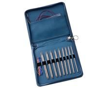 KUAIYIJU Lot de 9 paires d'aiguilles à tricoter circulaires interchangeables avec étui 2,2 mm-4,5 mm