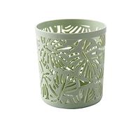 KUAIYIJU Organisateur de bureau créatif rond creux feuilles de palmier design stylo crayon organisateur