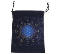 KUAIYIJU Sac à bijoux avec cordon de serrage, pochette de divinations, tarots, sac en flanelle, jeu d'oracles, sac de rangement pour cartes
