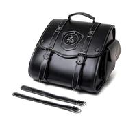 KUAIYIJU Sac à outils pour moto, sac de rangement en polyuréthane, sac latéral, style rétro, sacoche de selle sur sacoche