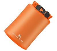 KUAIYIJU Sac étanche léger pour kayak, rafting, bateau, surf, plongée avec tuba, Orange vif 3L