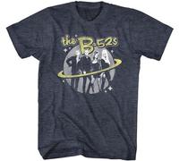 KUAKEMAOSHA The B-52'S Group Photo Planet Claire Men's T Shirt New Wave Music Merch Grey Size S