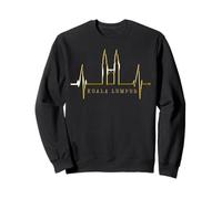 Kuala Lumpur Horizon Battement de Cœur Malaisie J'adore KLCC Sweatshirt