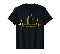 Kuala Lumpur Horizon Battement de Cœur Malaisie J'adore KLCC T-Shirt
