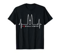 Kuala Lumpur Horizon Battement de Cœur Malaisie J'adore KLCC T-Shirt