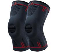 Kuangmi Genouillère de sport avec coussinets en gel rotulien, stabilisateurs latéraux, genouillère médicale pour la course, déchirure du ménisque, ACL, soulagement des douleurs articulaires (Upgraded