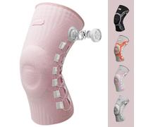Kuangmi Genouillère Professionnelle avec Molette Mécanique, Coussinets en Gel Rotuliens et Stabilisateurs Latéraux - Soutien Articulaire pour Douleur au Genou, Arthrose, Lésion du Ménisque, Sport PLM