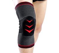 Kuangmi Genouillère rotulienne pour ménisque - Stabilisation du tendon - Protection idéale pour les exercices intenses - Basket-ball, alpinisme, football, tennis, etc. - Taille L