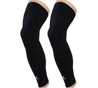 Kuangmi Jambiere de Compression pour soulager la douleur/bande d'energie pour Course a Pied Basic Black M