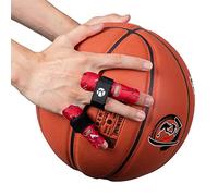 Kuangmi Manchon de doigt Soutien Protecteur Empeche les blessures aux doigts pendant les sports, Red(Paire) S/M