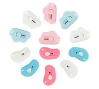 KUAOOAUK 12 Pièces Mini Couteau Utilitaire,Couteau en Forme de Nuage | Rétractable,Format Compact,Pour Boîte En Carton Et Papier, Couteau De Bricolage Pour Le Bureau De l'École à Domicile
