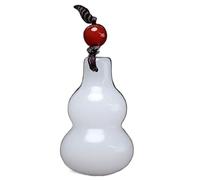 KUARWDVF Pendentif collier, Collier Pendentif Jade Bambou Joint Fortune Gourde Blanche Petite 1pcs