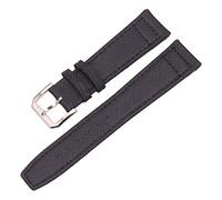 KUATBVL Brotte de montre en nylon Green Black Nylon Watchs Nylon 20 mm 21 mm 22 mm Femmes Men de montre Bandon avec une sangle à boucle en acier inoxydable/noir / 20 mm
