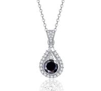KUATBVL Girls Bijoux Accessoires Collier Moissanite pour femmes 1CT COUPE R ROUND D COOL MARIE POUR FEMMES DES FEMMES DÉCORATIONS PENDANTS MISSANITE