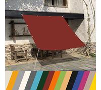 KUAW Voile d'ombrage Pare Soleil 1.5x2.8M pour Jardin Terrasse Camping Patio Fête Couverture de confidentialité Écran Jardin Protection UV 95%, Rouge Foncé