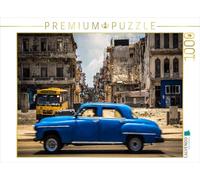 Kuba Nostalgie : Oldtimer am Malecon, Havanna 1000 pièces Puzzle Paysage