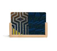 Kuba Veilleuse LED en acrylique avec base en bois, facile à assembler, lampe de bureau lumineuse, durable, sans odeur, cadeau d'anniversaire parfait pour la famille, les amoureux, les amis