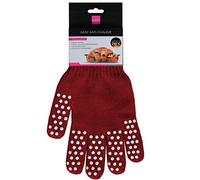 Kubb Gant Anti-Chaleur Coton Silicone, Rouge Foncé, Taille Unique pour Homme/Femme