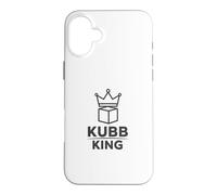 Kubb King Cadeau drôle de Joueur de Jeu d'échecs Viking Coque pour iPhone 16 Plus