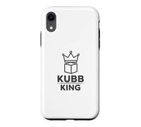 Kubb King Cadeau drôle de Joueur de Jeu d'échecs Viking Coque pour iPhone XR