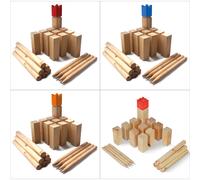 Kubb - Original Jeu de Société Viking - Jeu en Bois Premium Ocean5-Kubb - Gold - 25 x 4,7 cm (H/B)
