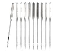 Kubdgfhil 150 Aiguilles Robustes pour Machine à Coudre, pour Tissus Épais, Cuir et Jeans, Compatibilité Universelle