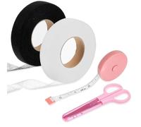 Kubdgfhil 2 Rouleaux de Adhésif Double Face pour Ourlet de Pantalon, 1,9 cm X 70 M, Thermocollant, pour Ourlet de Rideau