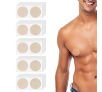 KUBDPQOR 100 Pièces Mamelon Hommes Cover, Cache-Tétons Invisible, Cache-Tétons pour Homme pour La Course à Pied, pour Coureurs et athlètes marathoniens Couleur Nude pour Hommes