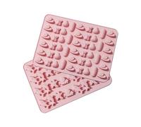 KUBDPQOR 2 Pièces Moule en Silicone pour Friandises pour Chien à 86 Cavités, Tapis de Cuisson en Silicone Moule pour la Cuisson de Biscuits et de Snacks pour Animaux de Compagnie