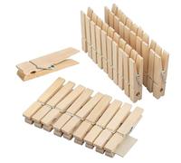 KUBDPQOR 30 Pinces à Linge en Bois Miniatures Non traité de 10 cm de Long, Pince à Linge en Bois Pince à Linge, Pinces à Linge en Bois pour Suspendre Linge, Photos et Notes et projets de Bricolage