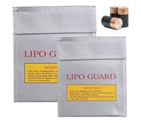 KUBDPQOR Batterie Lithium Pochette Anti Feu 2 Pcs Batterie Lipo Batterie Safe Bag Sac Sécurité de Batterie Lipo Sac de Sécurité Lipo Ignifuge pour Batterie Lipo Chargement et Transport Sûrs