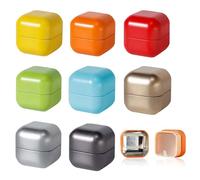KUBDPQOR Boîte à Thé de Qualité Supérieure - Lot de 8 Boîtes à Thé de Différentes Couleurs - Métal, Parfaite pour le Thé en Vrac et les Sachets de Thé
