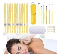 KUBDPQOR Bougie d'Oreille Nettoyante Ecouvillon - Parfaitement Conçue pour un Nettoyage en Profondeur et une Relaxation Optimale