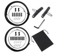 KUBDPQOR Cable Frein Velo et Cable Derailleur Kit Universel, Câbles et Gaines de Frein Vélo, Cable Velo, Gaine Cable Velo, Accessoires VTT pour Vélo de Montagne Vélo de Route