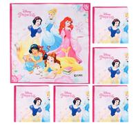 Kuber Industries Lot de 6 mouchoirs | Princesses Disney | Mouchoirs en coton pour garçons et filles | Mouchoirs de qualité supérieure | Rumal pour garçons et filles | Mouchoirs à offrir | Rose