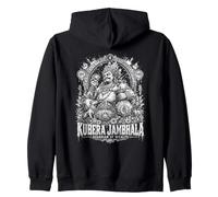 Kubera Jambhala Gardien de la Richesse et de la prospérité tibétaine Sweat à Capuche