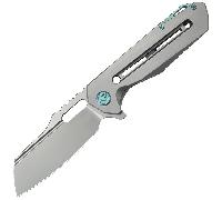KUBEY Atlas Lame M390 Sablée Gris Titane Framelock KB290E