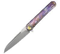 KUBEY Dandy Lame Sablée S90V Flame Ti Framelock KB247H
