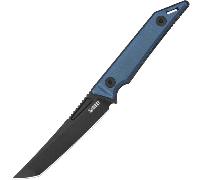 Kubey Goliath - Beadblast 14C28N with Blue Micarta handle