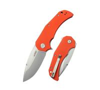 Kubey Mikkel Willumsen Design Bravo one Couteau Pliant Manche Orange G10 KU319B