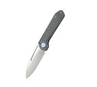 Kubey Royal Frame Lock Couteau de Poche EDC Front Flipper Manche en Titane 6AL4V Flamme KB321N
