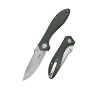 Kubey Ruckus Couteau Pliant à Liner Lock Manche en Micarta Vert KU314N