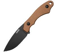 Kubey TLB Blackwash 14C28N ,Brown Micarta,Kydex Sheath KU467D
