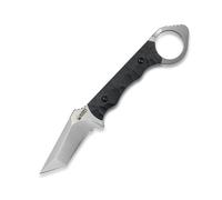 KUBEY WOLF E-CQC Couteau à Lame Fixe Manche Noir G10 avec Étui Kydex KU320A