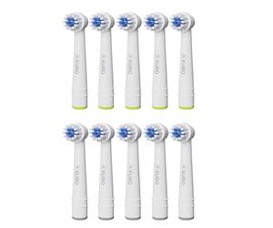 Kubo Brosse de rechange compatible avec oral B, têtes de précision, lot de 10